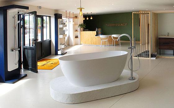 showroom Thermosanit entreprise plomberie La Tremblade presqu'île d'Arvert